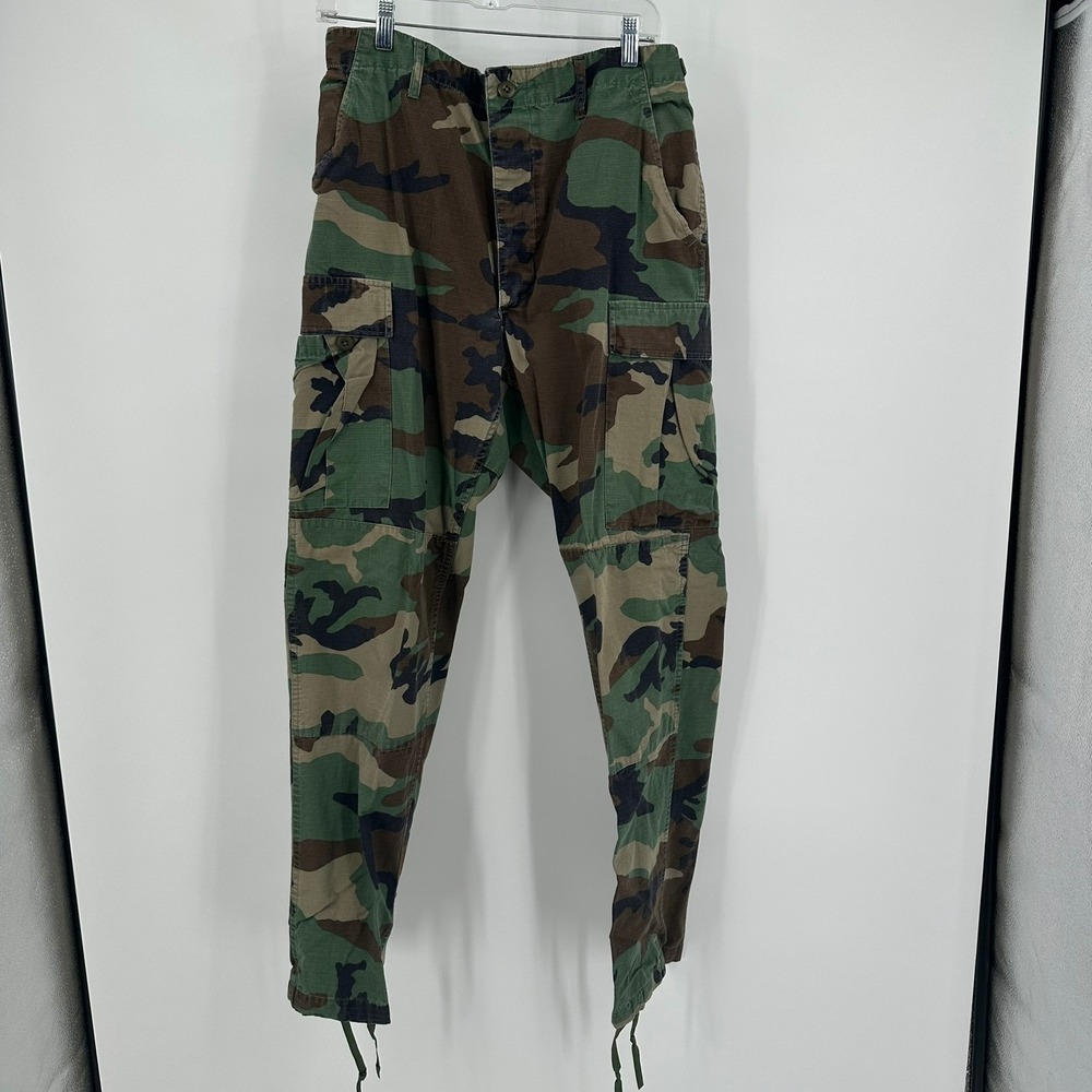 Propper Woodland Camo Cargo Pants Mens Medium Long Ripstop Tactical BDU Gorpcore